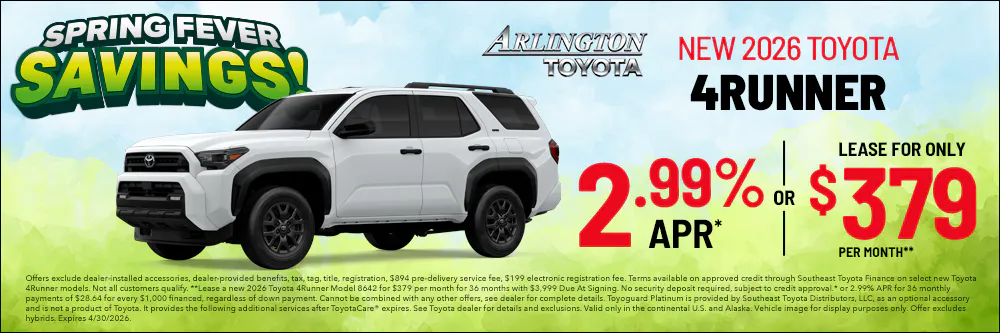 4Runner April New Car | Arlington Toyota