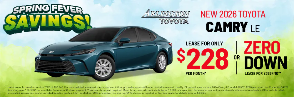 Camry New Car April | Arlington Toyota
