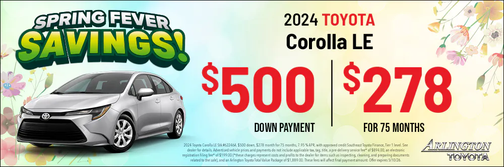 Spring Savings used Corolla | Arlington Toyota