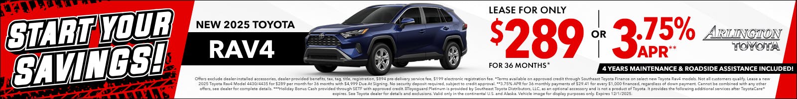 Start Your Savings Rav4