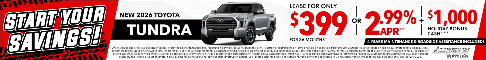 Start Your Savings Tundra