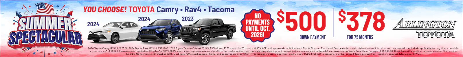 Summer Spec Cam Tac Rav4 | Arlington Toyota
