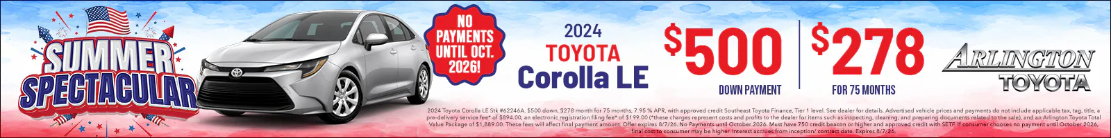 Summer Spec Used Corolla | Arlington Toyota