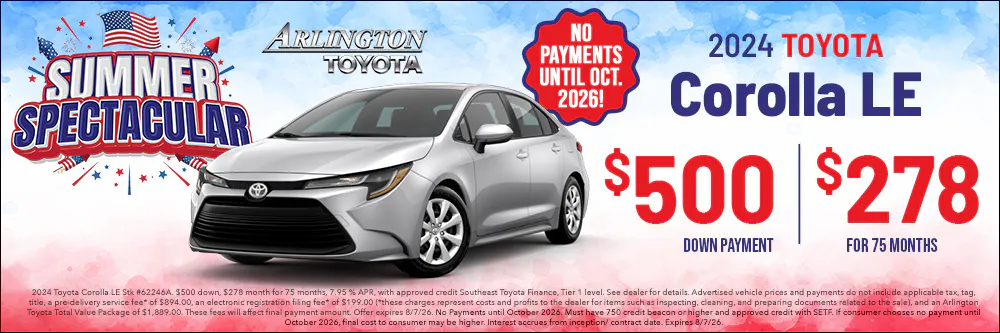 Summer Spec Used Corolla | Arlington Toyota
