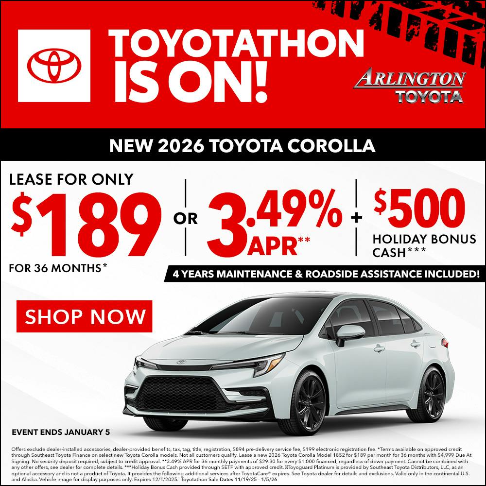 NEW 2026 TOYOTA COROLLA | Arlington Toyota
