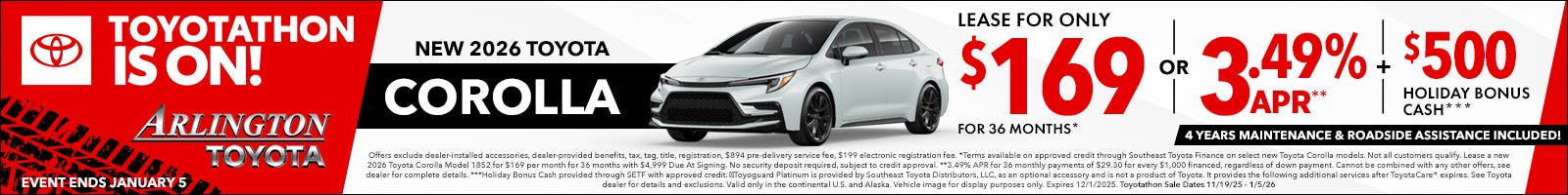 Toyotathon 2026 Corolla