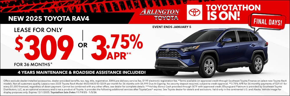 Final Days Toyotathon 2025 Rav4 | Arlington Toyota