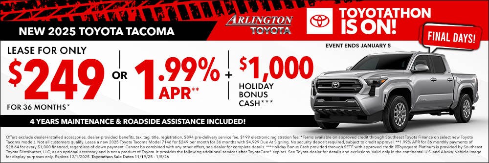 Final Days Toyotathon 2025 Tacoma | Arlington Toyota