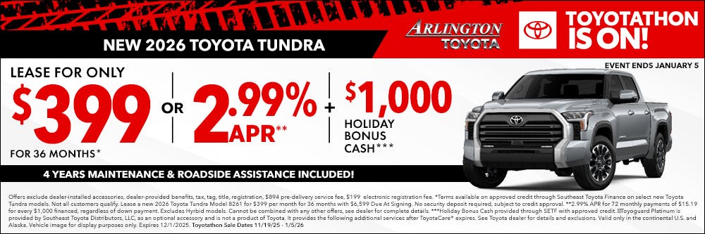 Toyotathon 2026 Tundra | Arlington Toyota