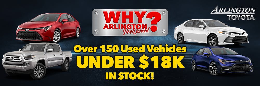 Over 150 Under 18k | Arlington Toyota