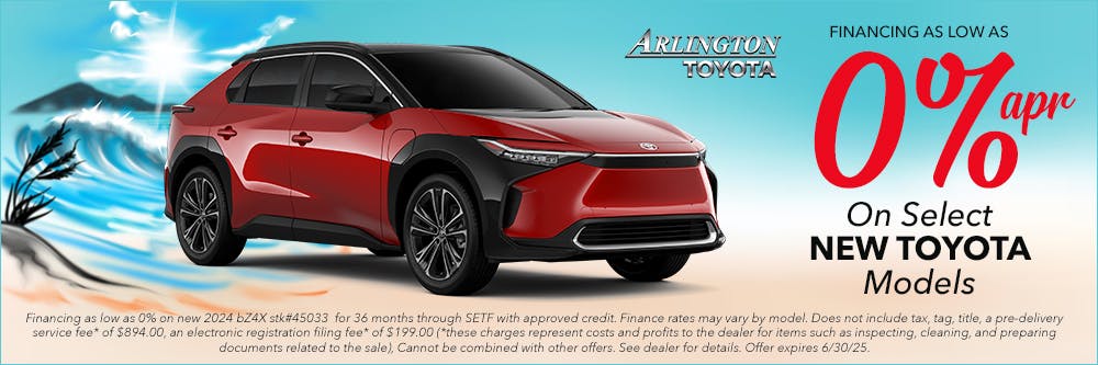 June New Zero Percent | Arlington Toyota