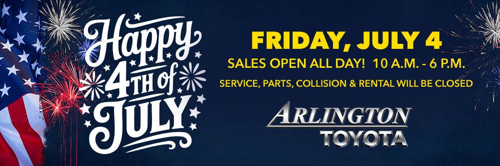 July 4th Banner | Arlington Toyota