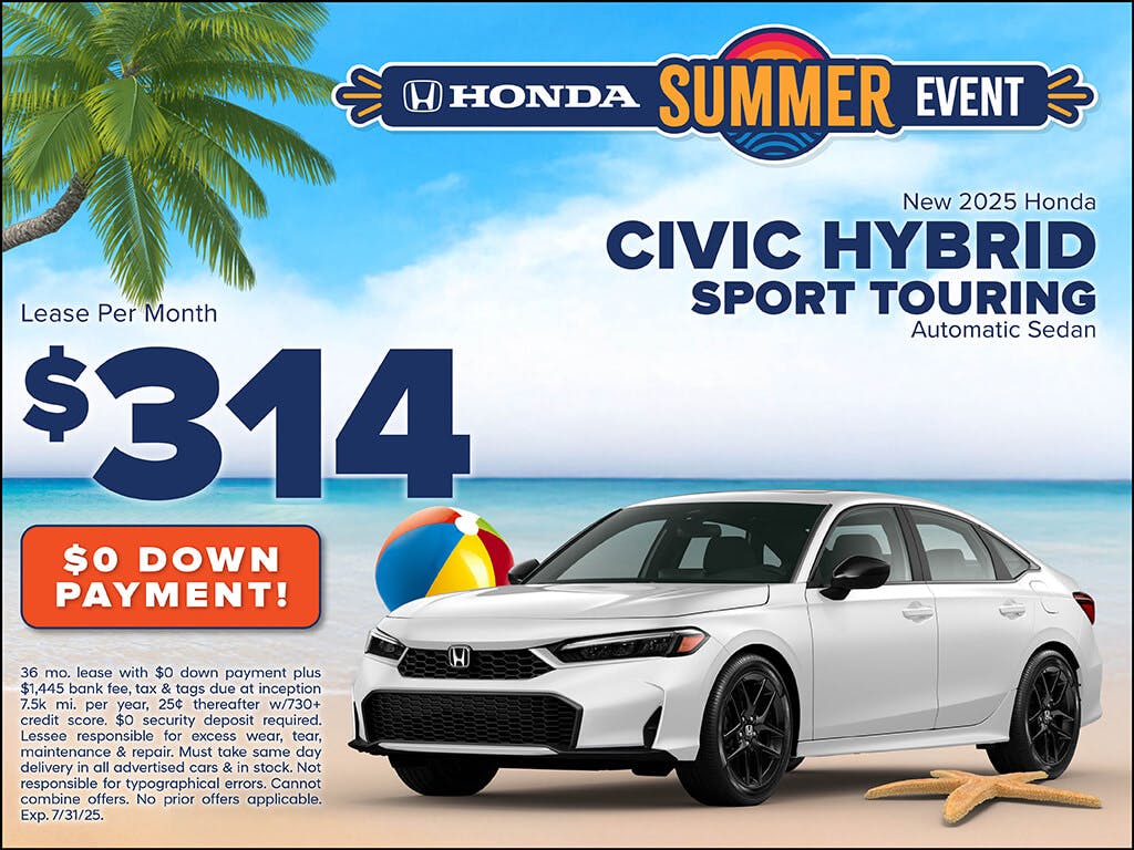 New 2025 Honda Civic Hybrid Sport Touring | Atlantic Honda