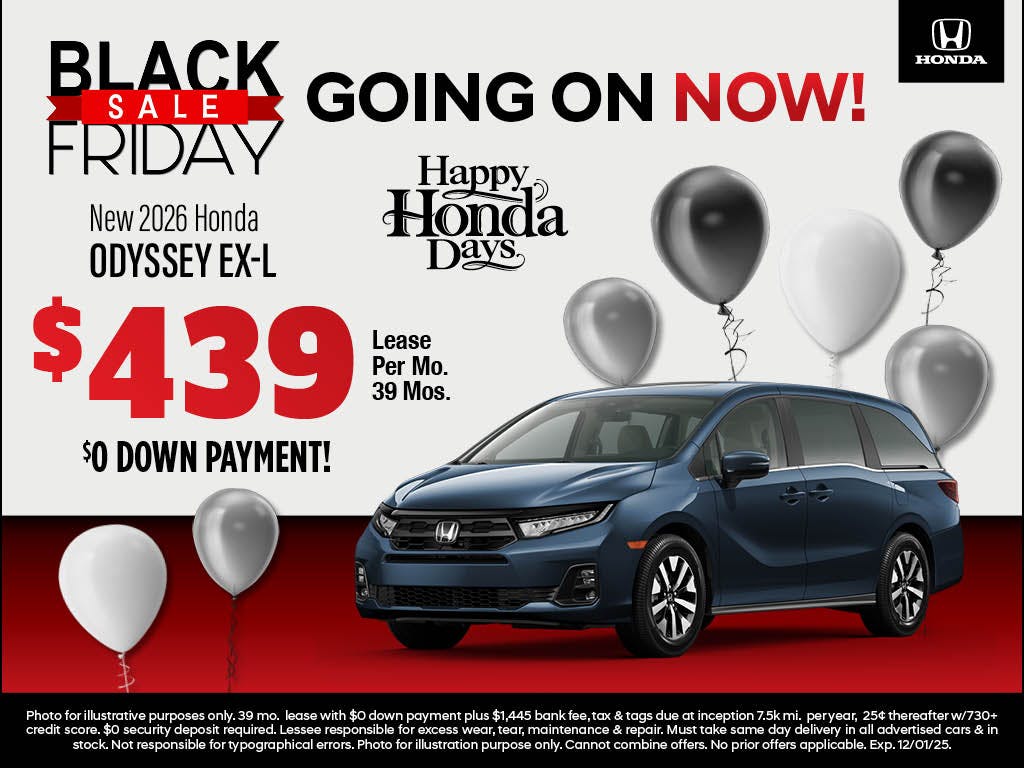 New 2026 Odyssey EX-L | Atlantic Honda