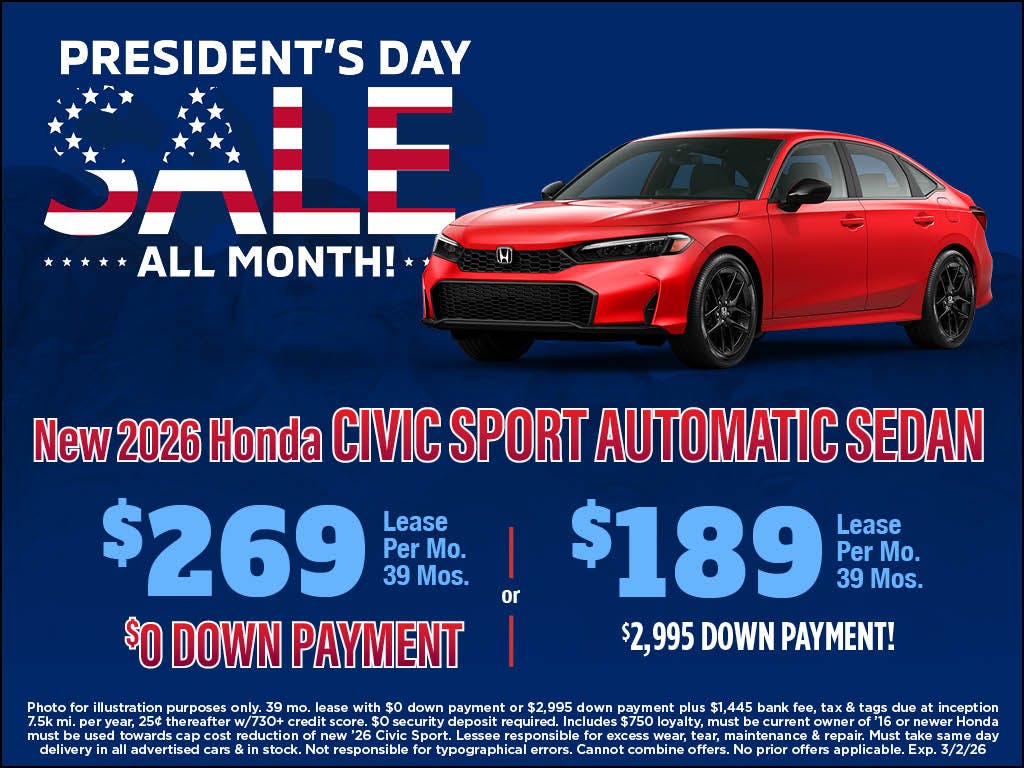 New 2026 Civic Sport | Atlantic Honda