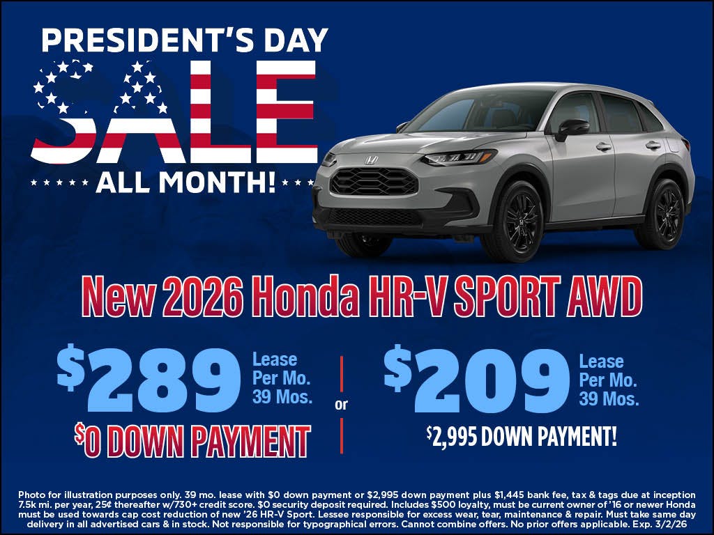 New 2026 HR-V Sport | Atlantic Honda