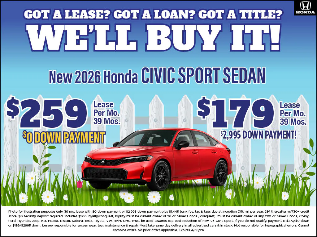 New 2026 Civic Sport | Atlantic Honda