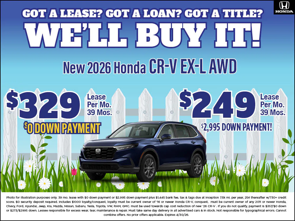 New 2026 CR-V EX-L AWD | Atlantic Honda