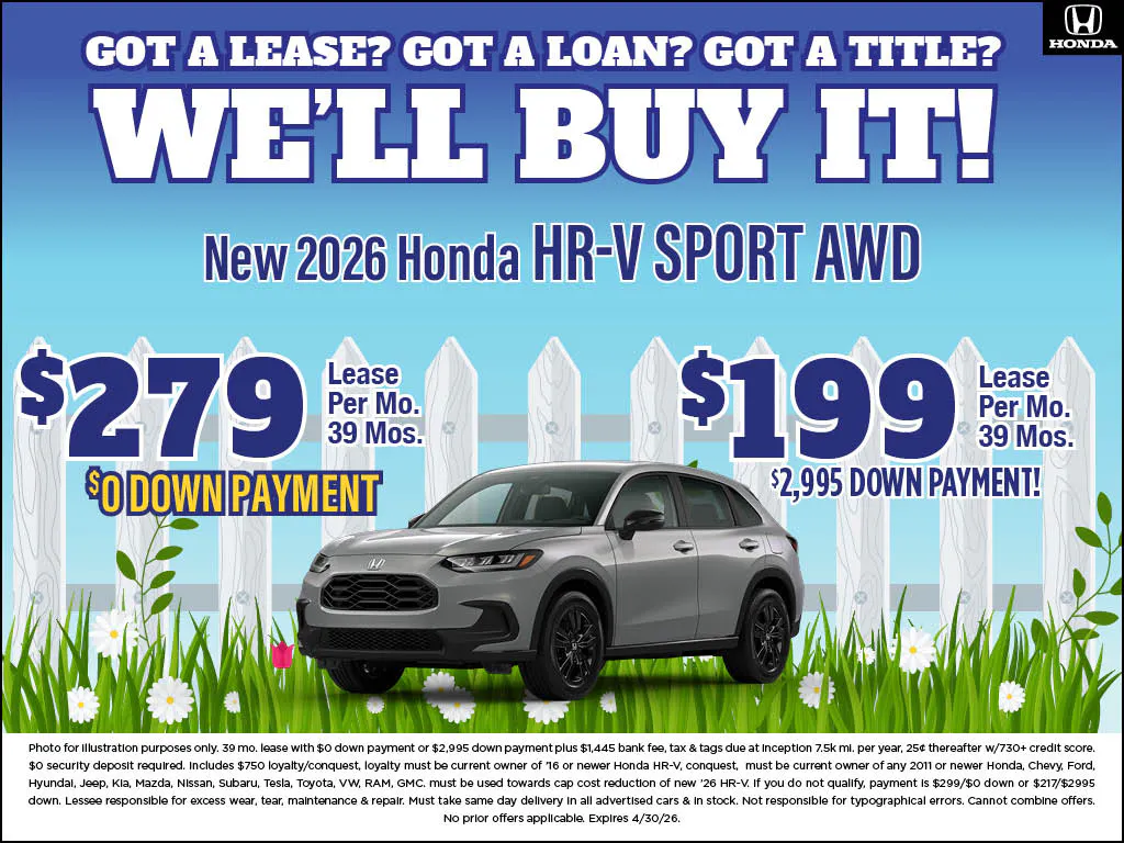 New 2026 HR-V Sport | Atlantic Honda