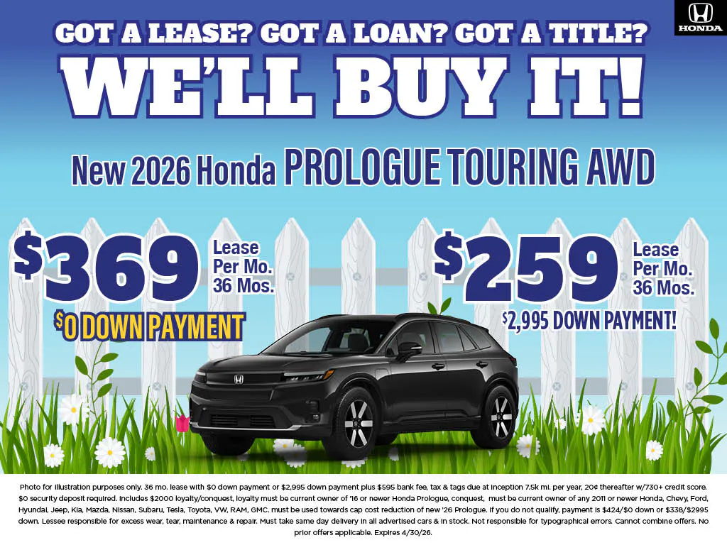 New 2026 Prologue Touring | Atlantic Honda