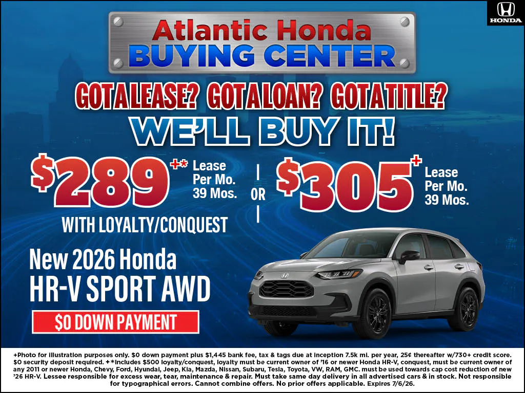 New 2026 HR-V Sport | Atlantic Honda