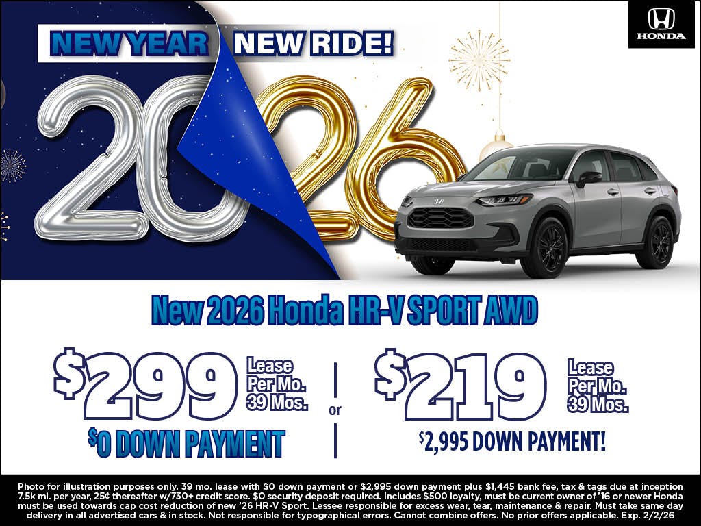 New 2026 HR-V Sport | Atlantic Honda