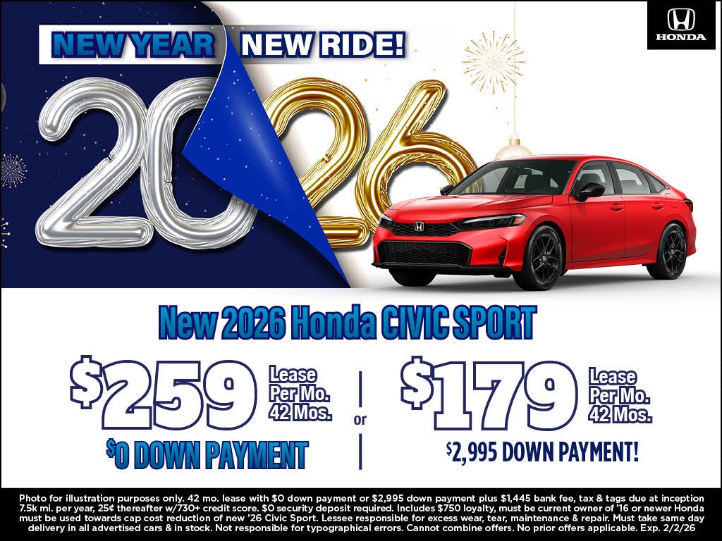 New 2026 Civic Sport | Atlantic Honda