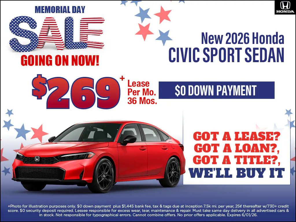 New 2026 Civic Sport | Atlantic Honda