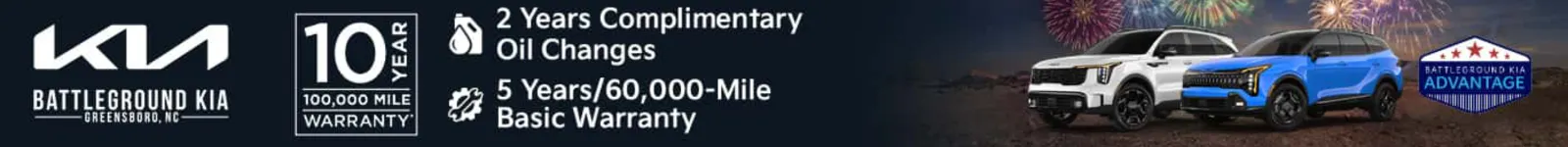 Complimentary Oil Change Package