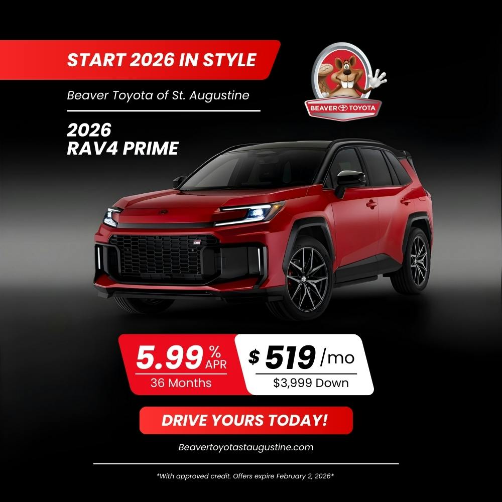 2026 RAV4 PRIME | Beaver Toyota St. Augustine