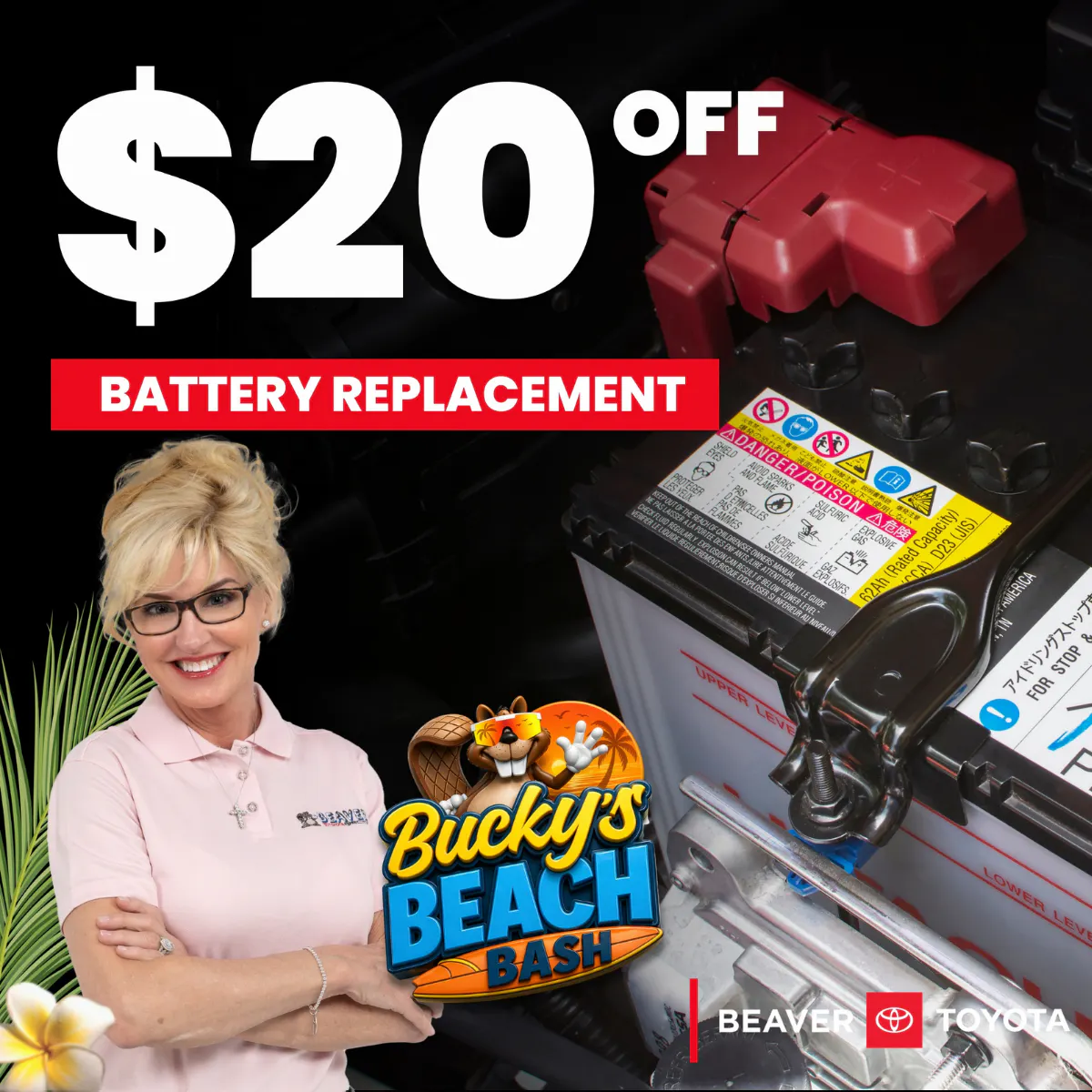 $20 Off Battery Replacement | Beaver Toyota St. Augustine