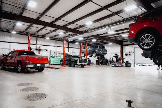 a shot of the inside of the seriver shop at Beaver Toyota of St. Augustine