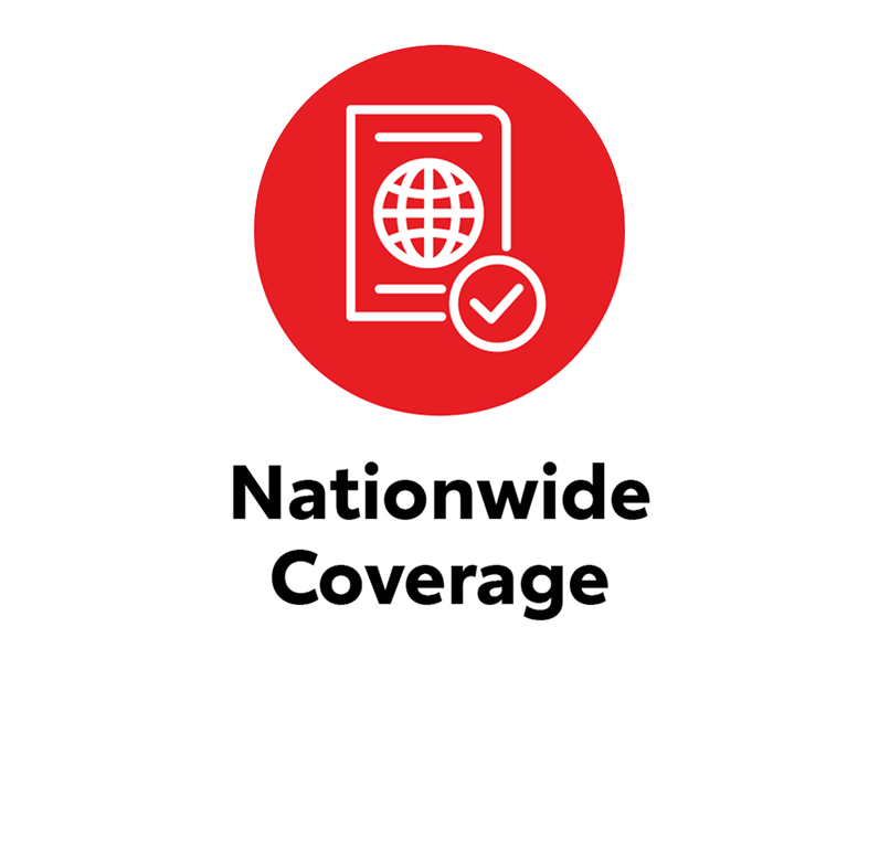 Nationwide Coverage