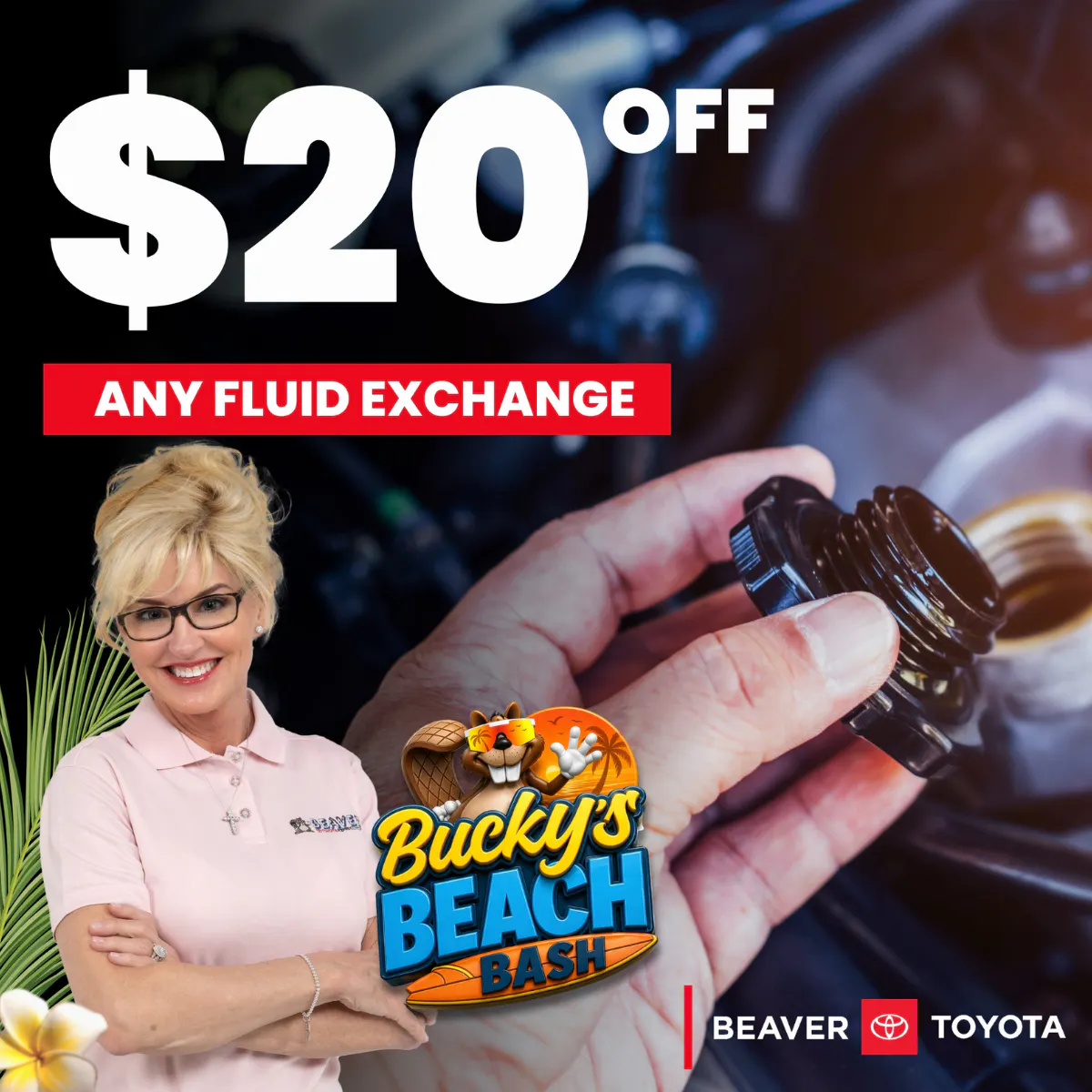 $20 Off Fluid Exchange | Beaver Toyota St. Augustine