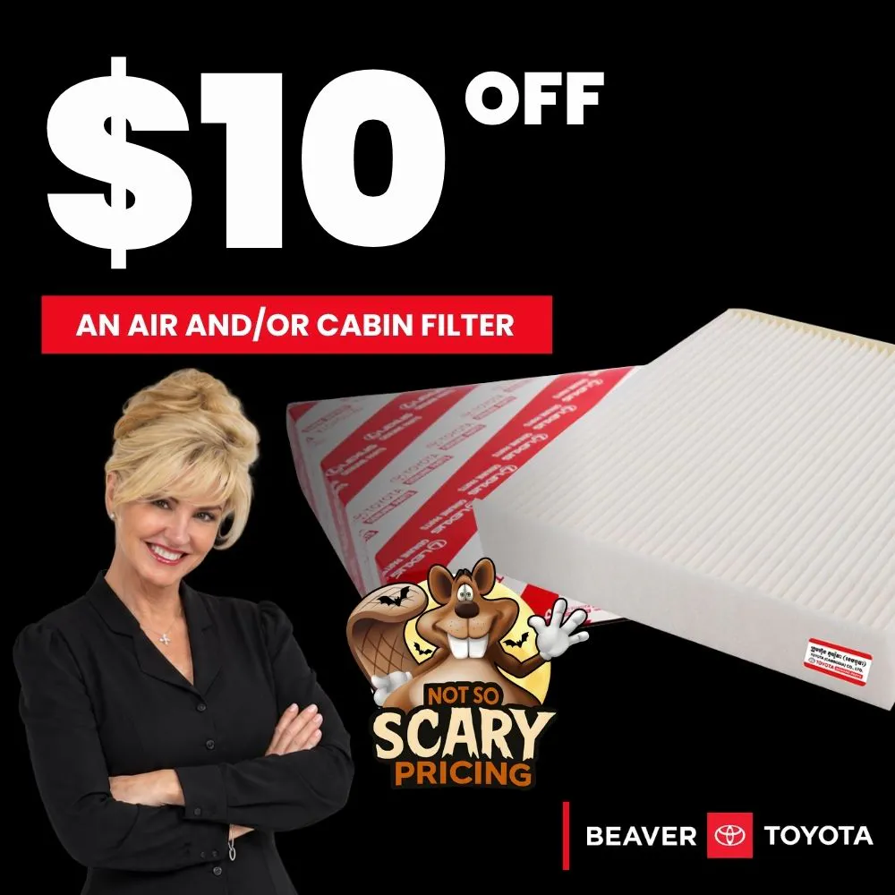 $10 Off Air and/or Cabin Filter | Beaver Toyota St. Augustine