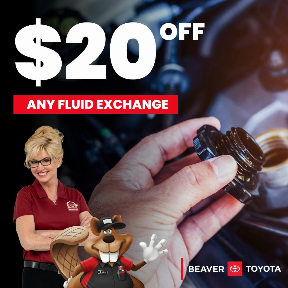 $20 Off Fluid Exchange | Beaver Toyota St. Augustine