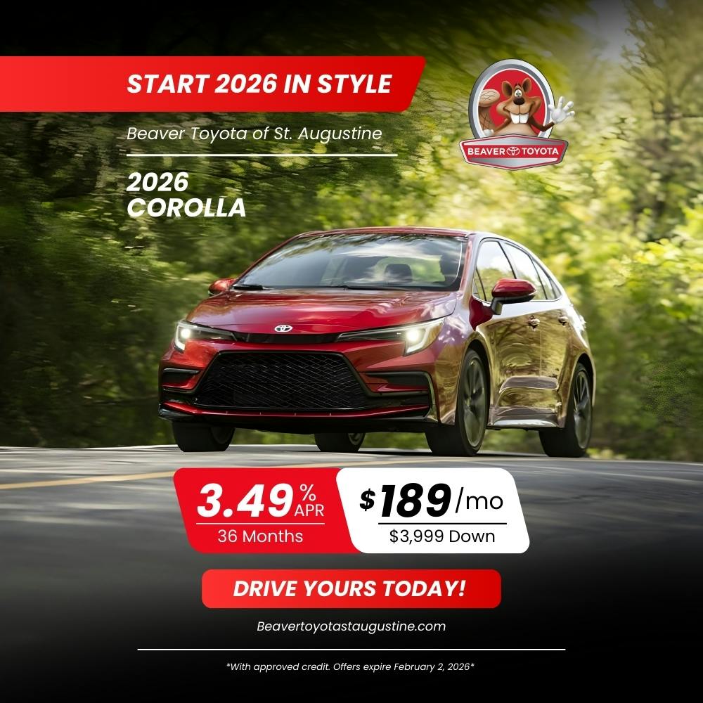 2026 COROLLA | Beaver Toyota St. Augustine