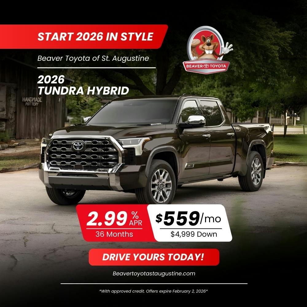 2026 TUNDRA HYBRID | Beaver Toyota St. Augustine