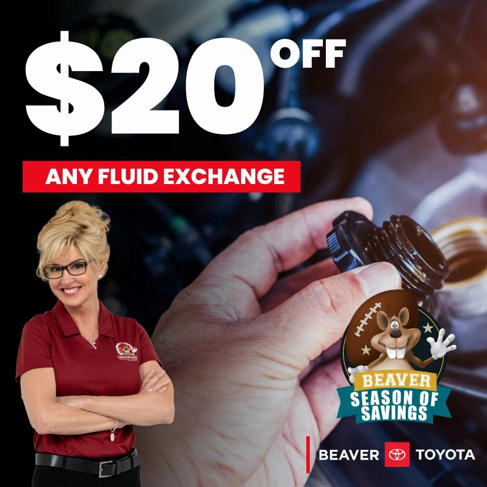 $20 Off Fluid Exchange | Beaver Toyota St. Augustine