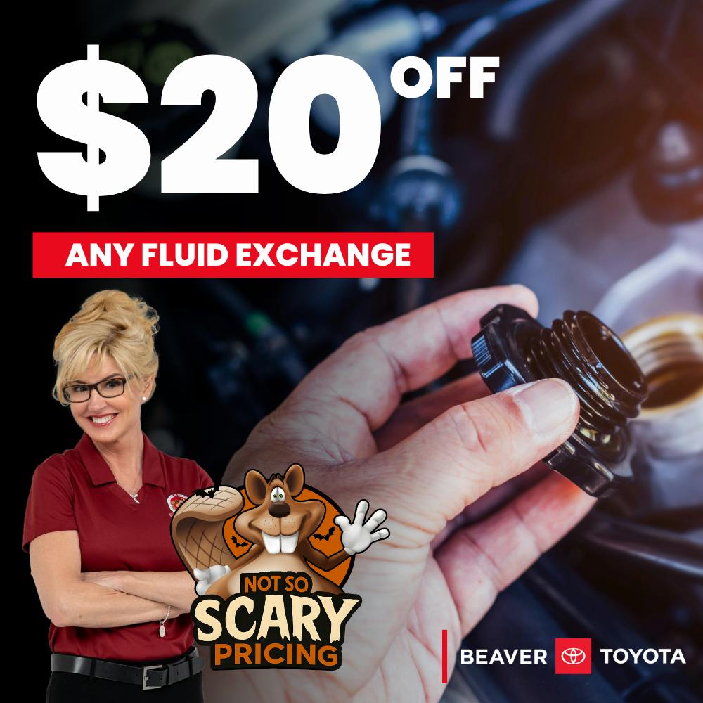 $20 Off Fluid Exchange | Beaver Toyota St. Augustine