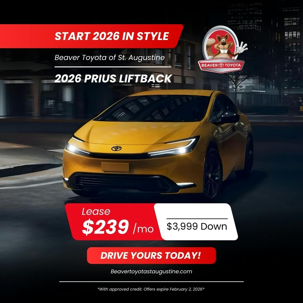 2026 PRIUS LIFTBACK | Beaver Toyota St. Augustine