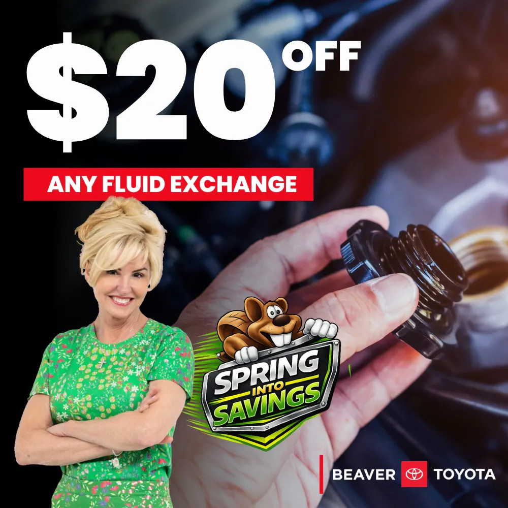 $20 Off Fluid Exchange | Beaver Toyota St. Augustine