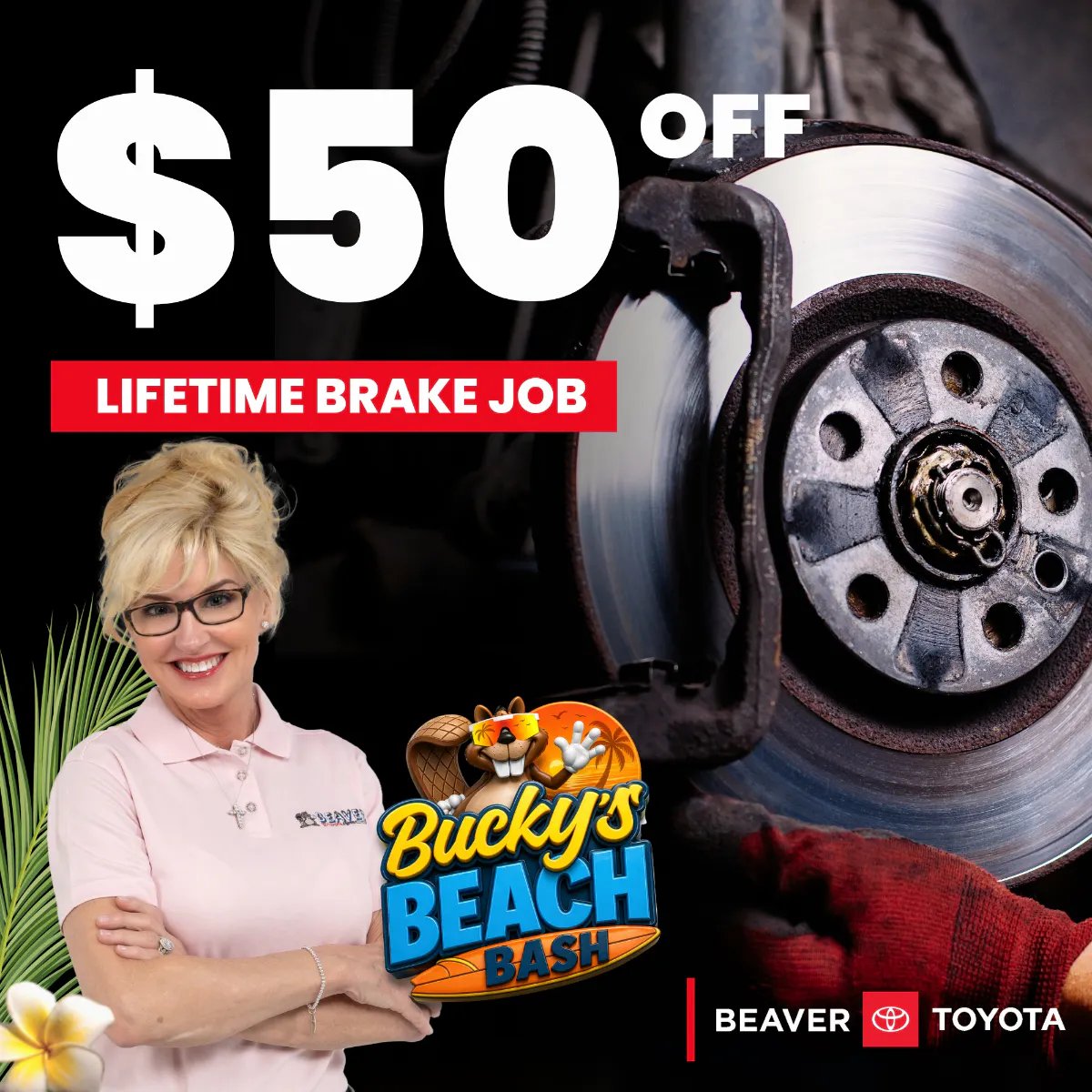 $50 Off Lifetime Brakes | Beaver Toyota St. Augustine