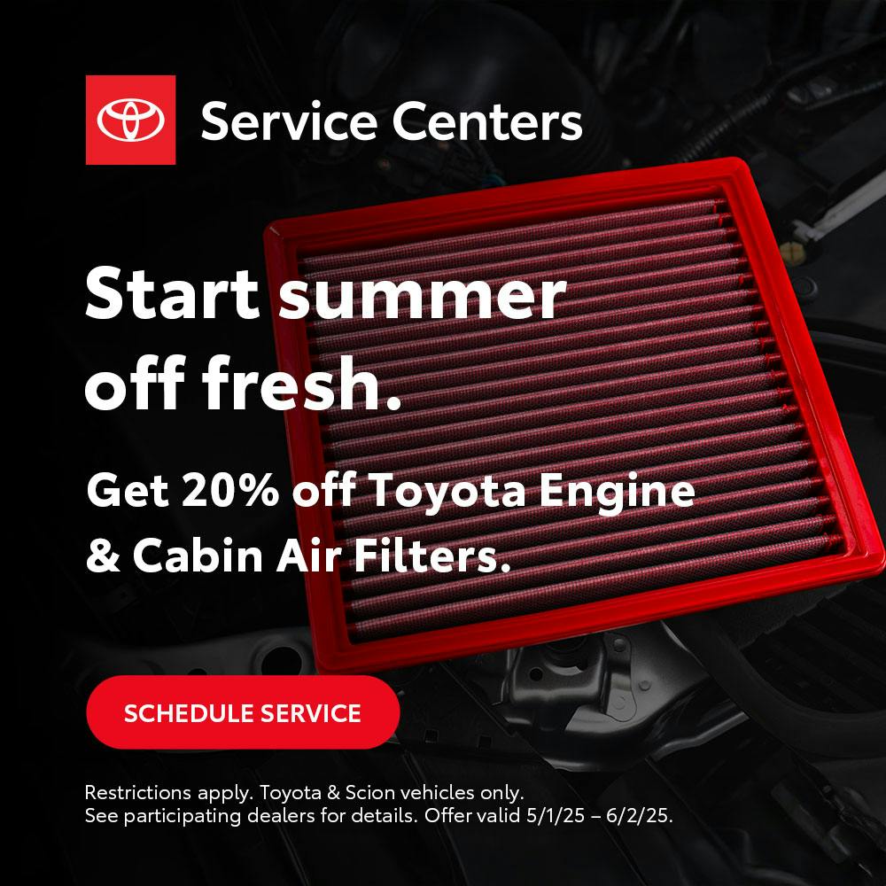 20% Off Toyota Engine & Cabin Air Filters | Toyota of Bozeman