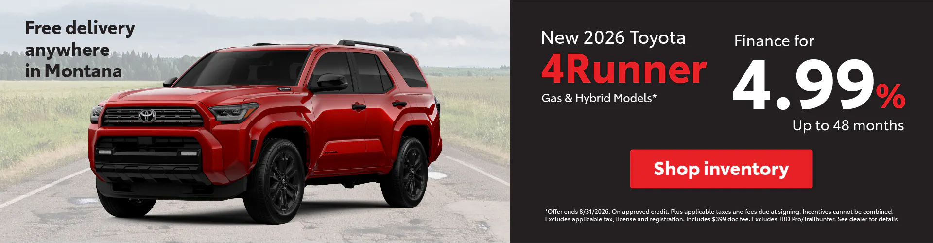 4Runner APR August