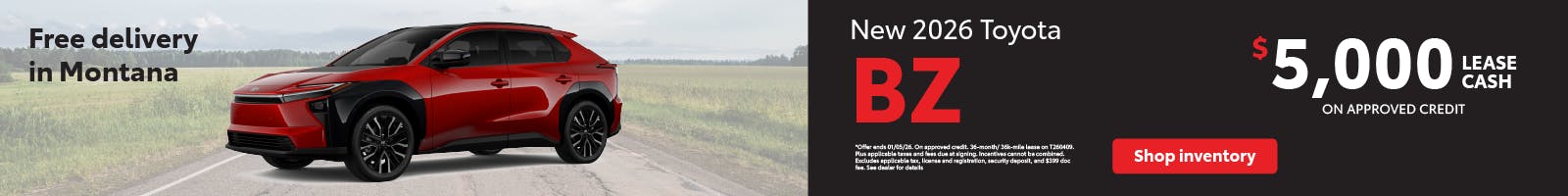 BZ offer | Toyota of Bozeman