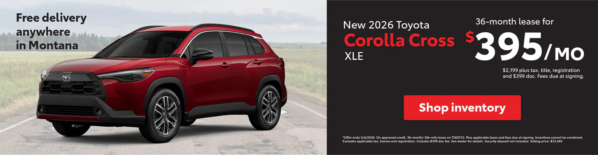 Corolla Cross Lease April