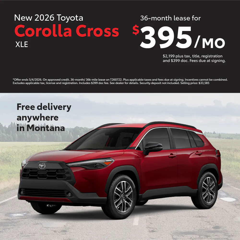 Corolla Cross Lease April | Toyota of Bozeman