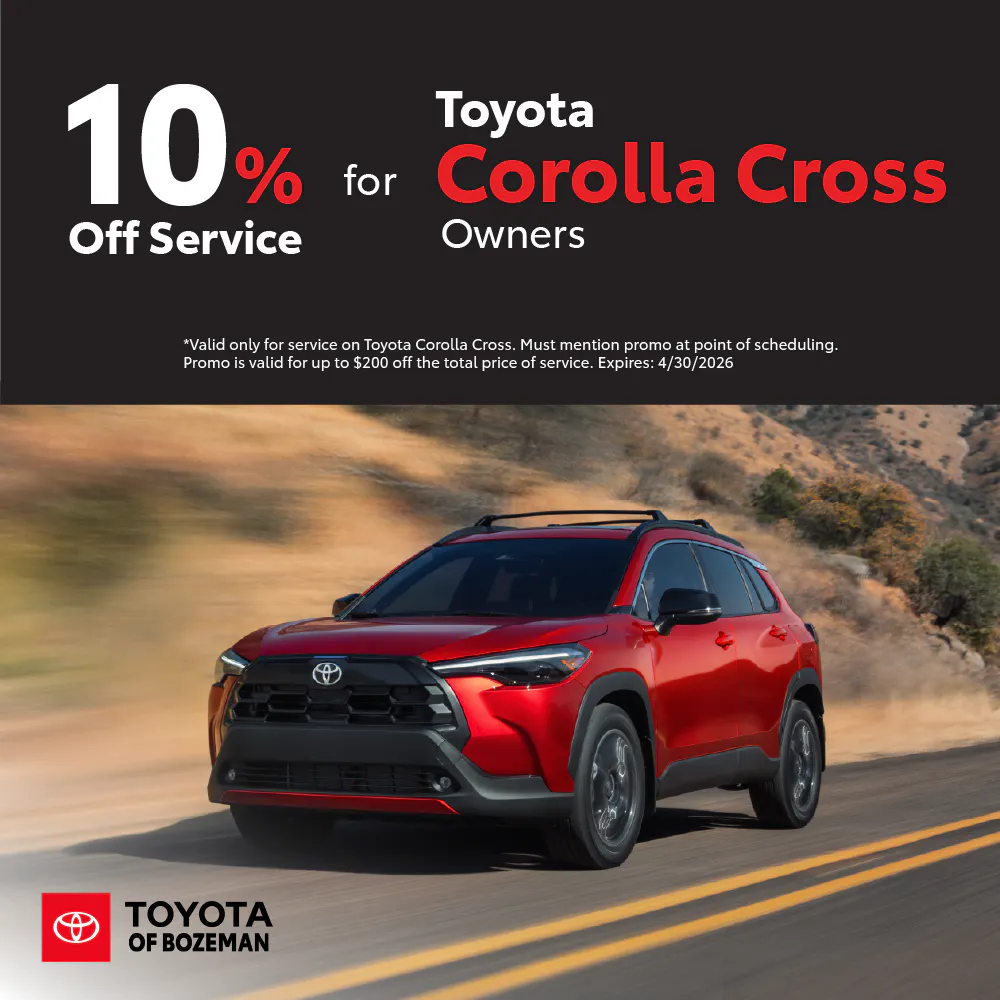 10% Off Corolla Cross Service | Toyota of Bozeman
