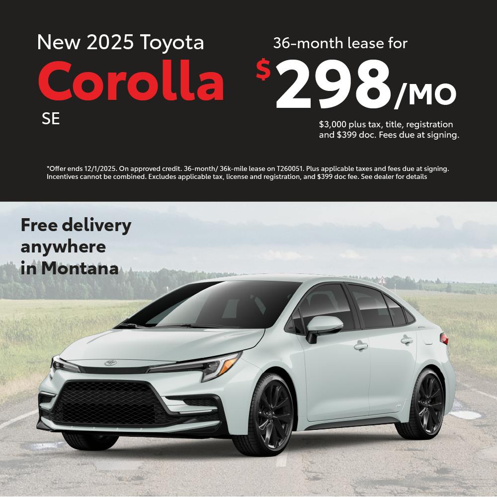 Corolla Lease November